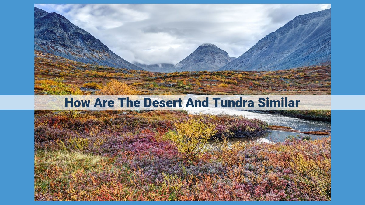 Discover the Surprising Similarities Between Deserts and Tundras