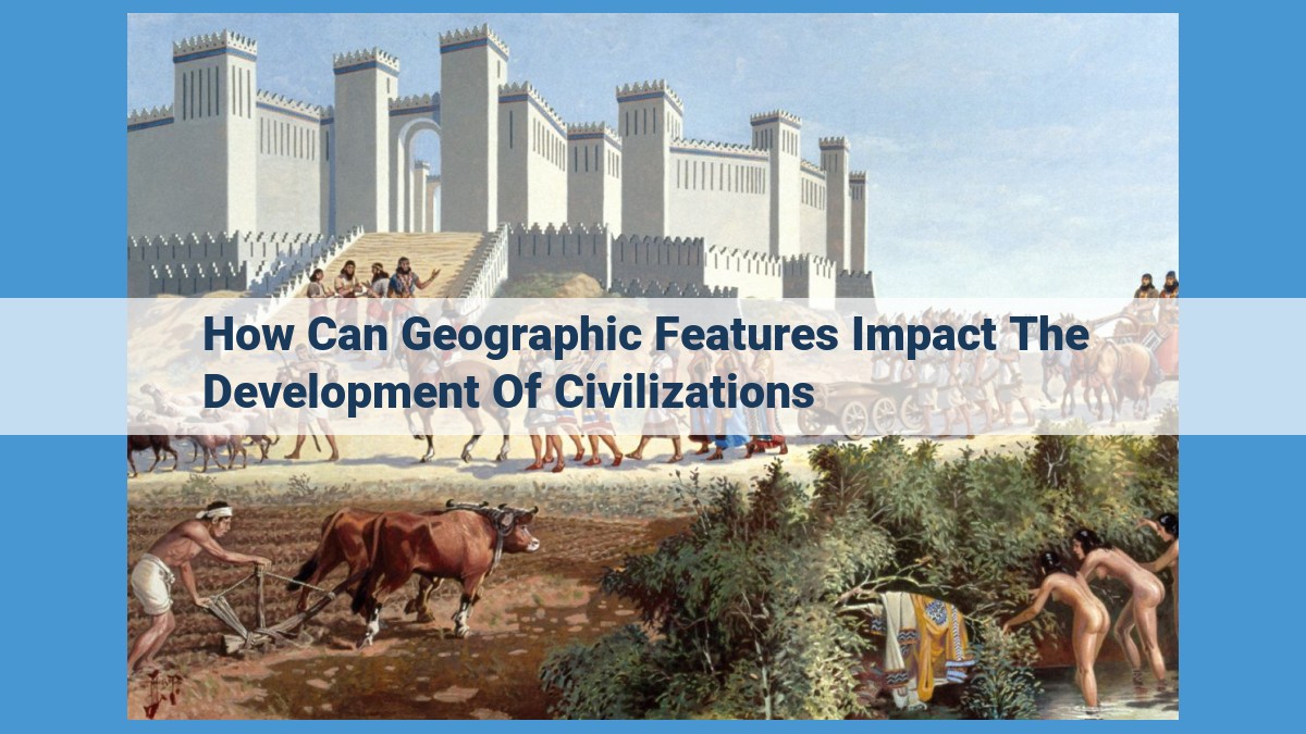 Impact of Geographic Features on the Evolution of Civilizations