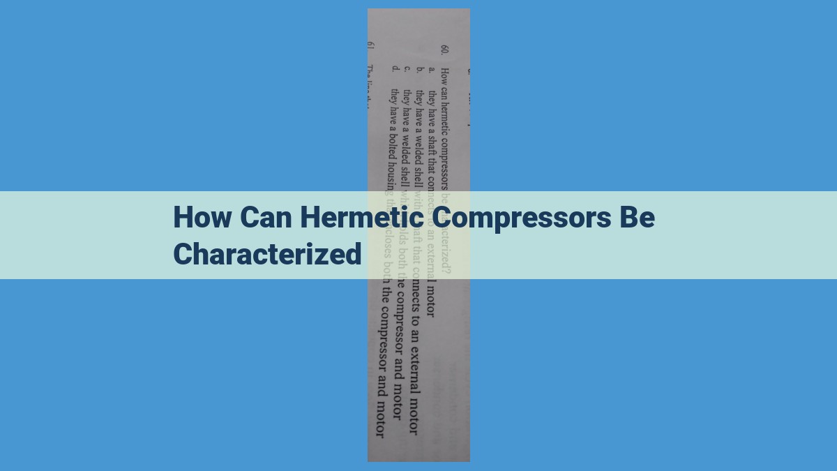 Comprehensive Guide to Hermetic Compressor Performance Metrics