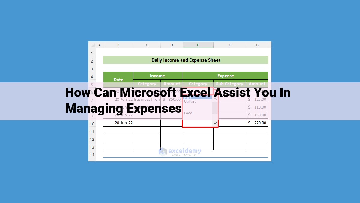 Unlock Efficient Expense Management with Microsoft Excel