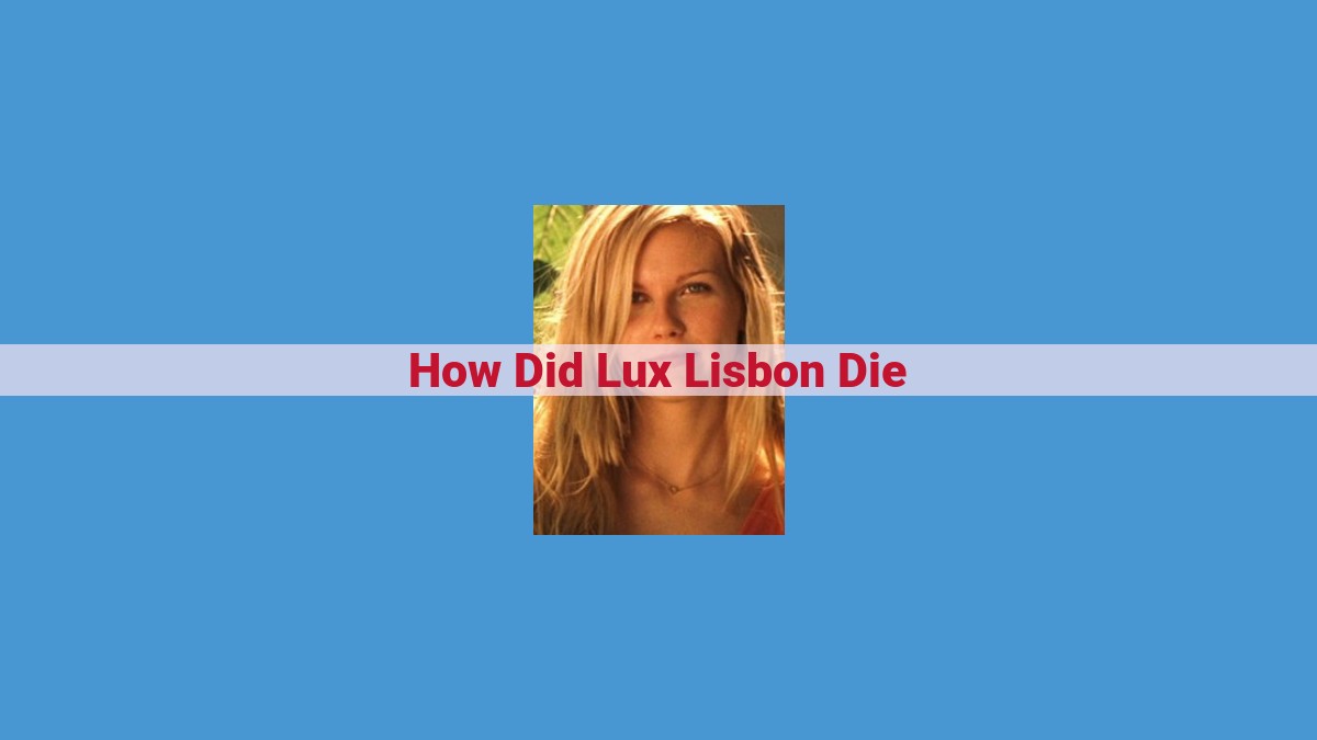 Unveiling the Enigma of Lux Lisbon's Demise in "The Virgin Suicides"