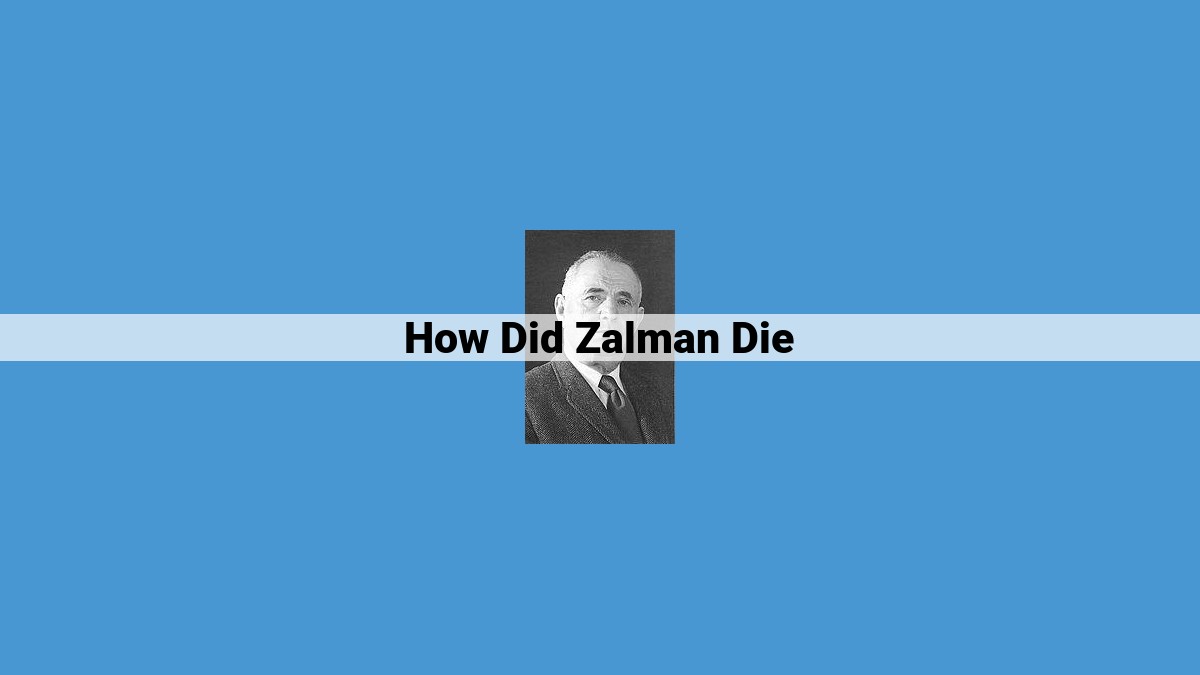 The Unresolved Demise of Zalman: Mystery and Legacy