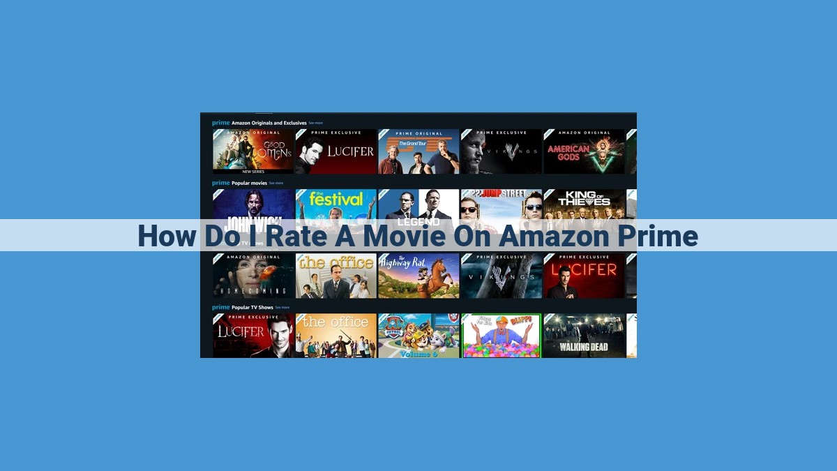 Rate Movies Seamlessly on Amazon Prime Video: Star Ratings vs. Thumbs Up/Down