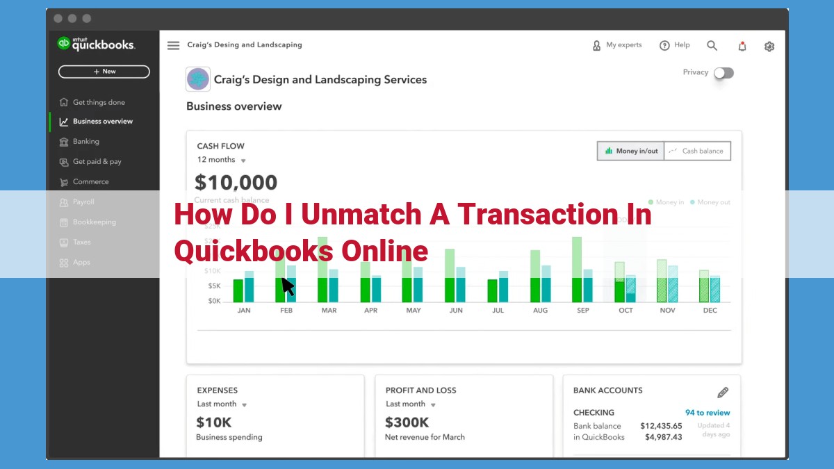 Expert Guide to Unmatching Transactions in QuickBooks Online: Resolve Errors & Enhance Accounting