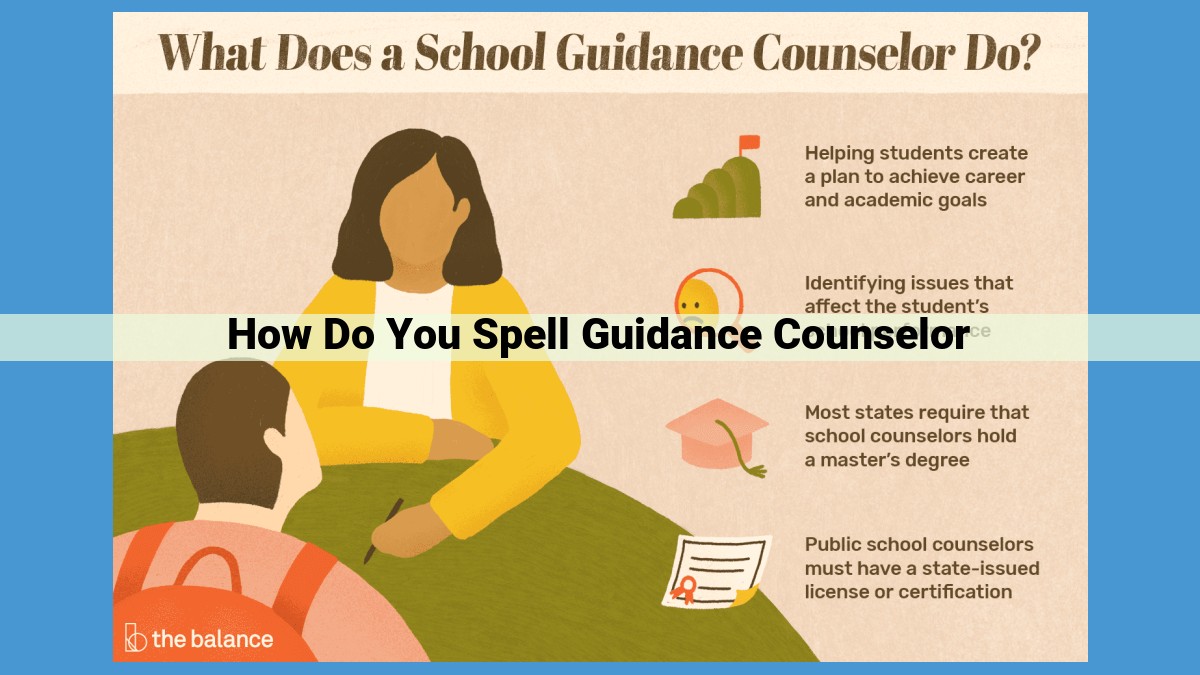 Comprehensive Guide to Spelling "Guidance Counselor": A Step-by-Step Breakdown for Educators