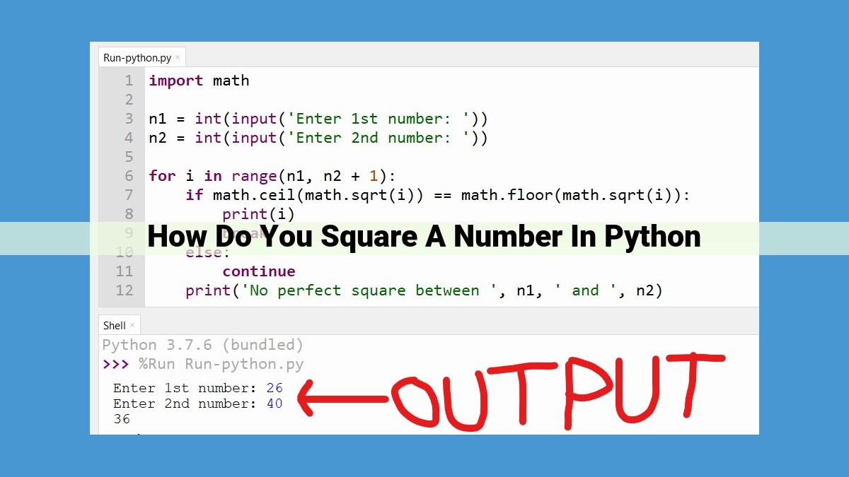 Squaring Numbers in Python: Techniques and Best Practices