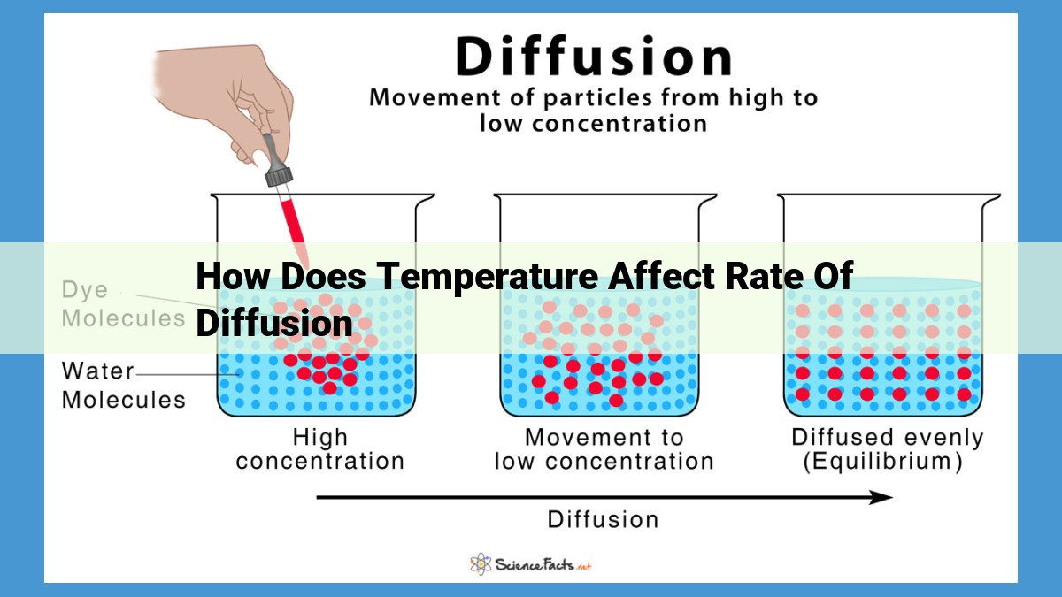 Diffusion: Temperature's Role in Driving Particle Movement