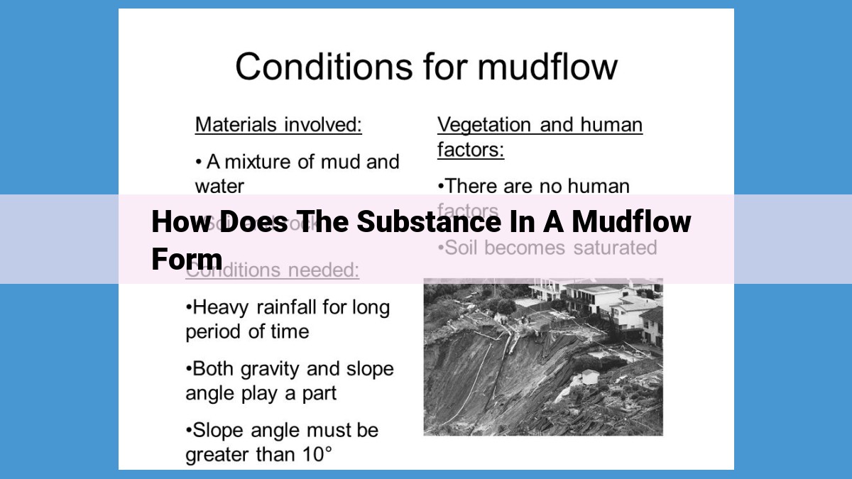 Understanding Mudflow Formation: A Guide to Weathering, Erosion, Liquefaction, and Deposition