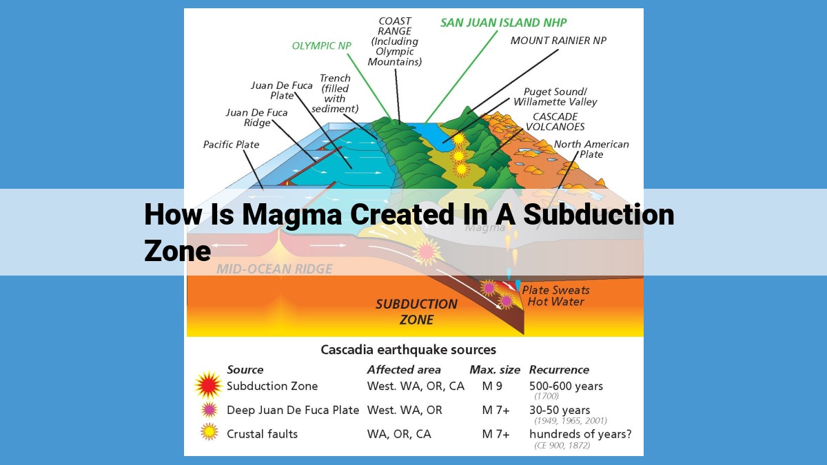 Volcano Formation: Understanding Oceanic Plate Subduction and Magma Generation