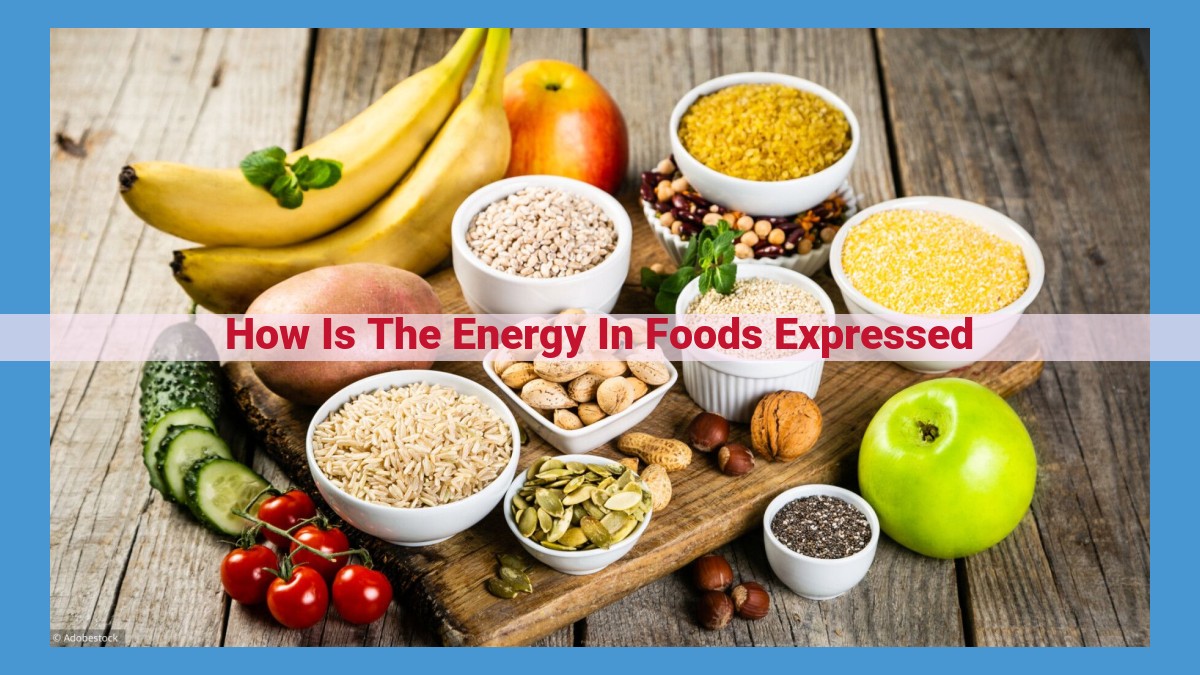 Unlocking Food Energy: A Guide to Calories, Energy Expressions, and Nutritional Choices