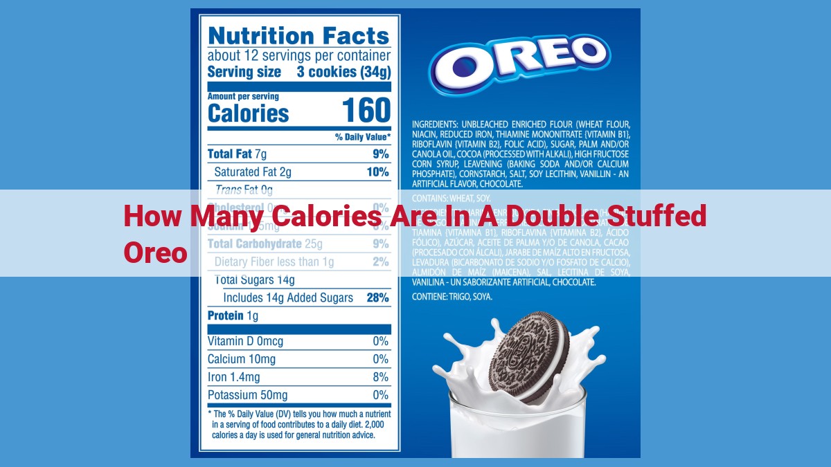 Double Stuffed Oreo: Unveiling the Calorie Conundrum