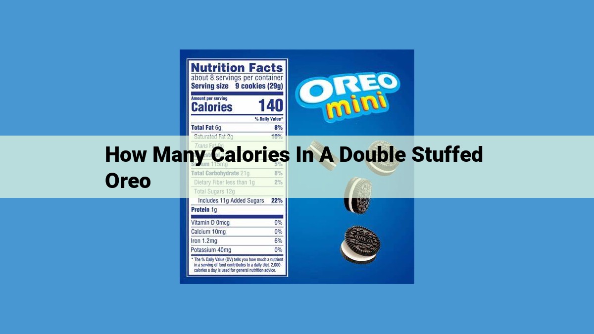 The Calorie Countdown of Double Stuffed Oreos: A Nutritional Deep Dive