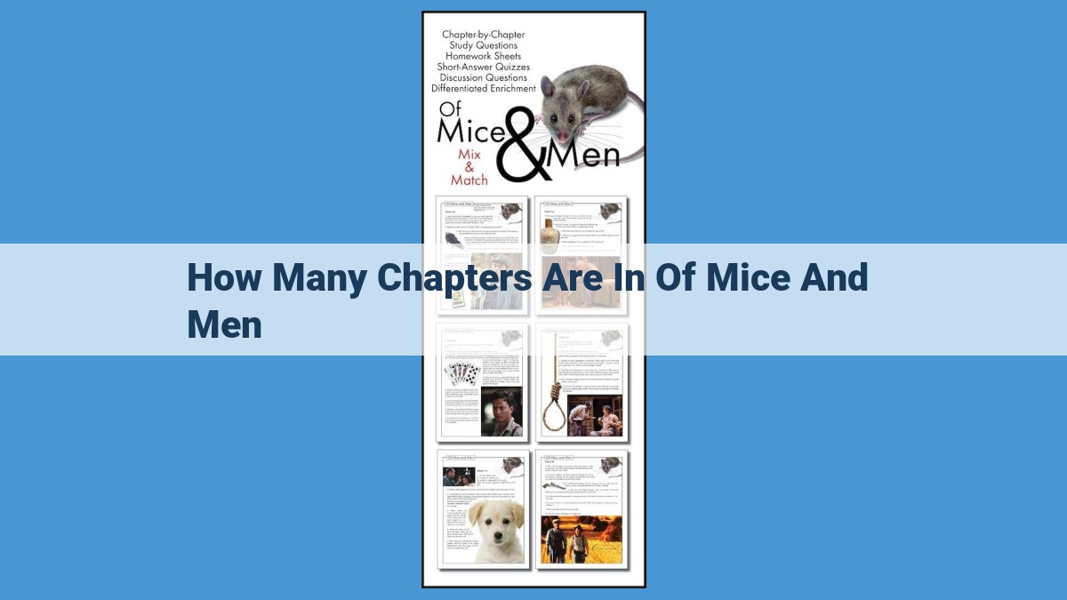 Discover the Captivating Chapters of John Steinbeck's "Of Mice and Men": A Comprehensive Guide