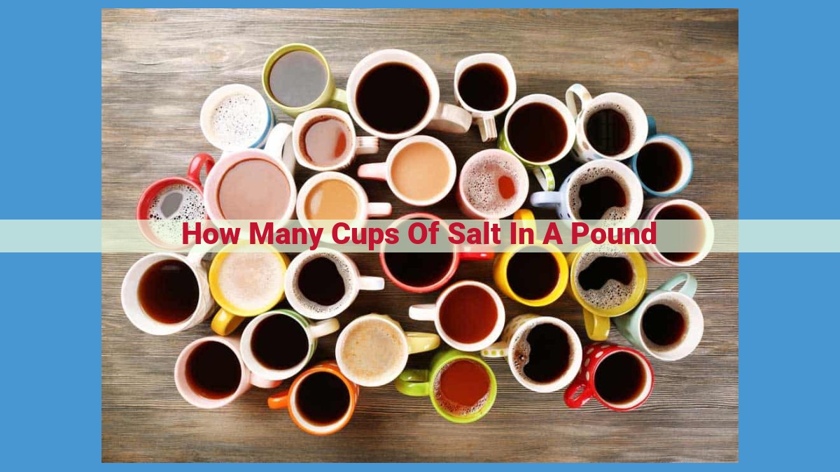 The Ultimate Guide: Calculating Cups in a Pound of Salt