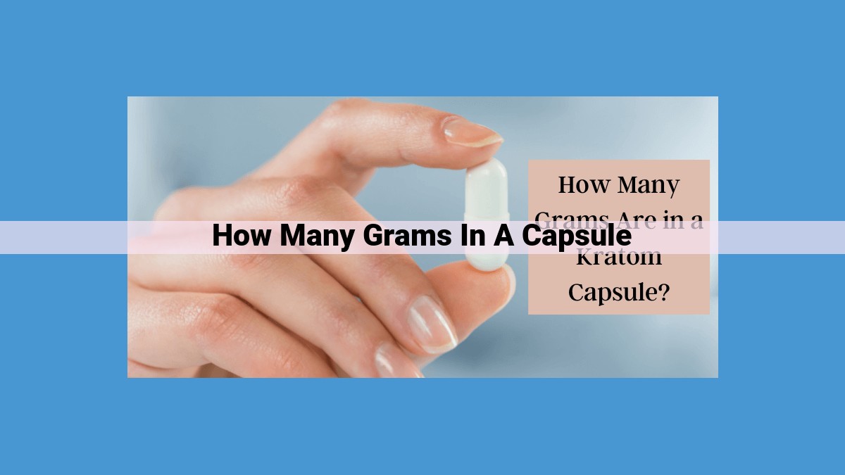 Understanding Capsule Weight: Factors and Conversion for Precise Medication Dosing