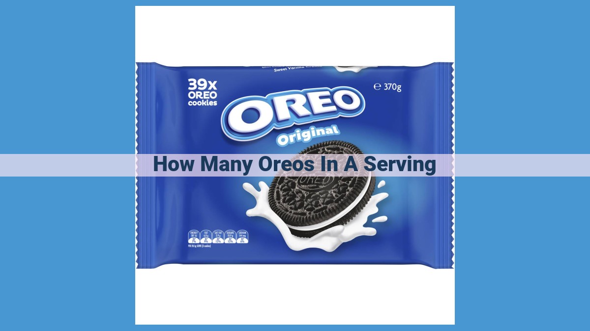 Optimize SEO Title: Mastering Serving Sizes: Essential Guide to Enjoying Oreos Respons