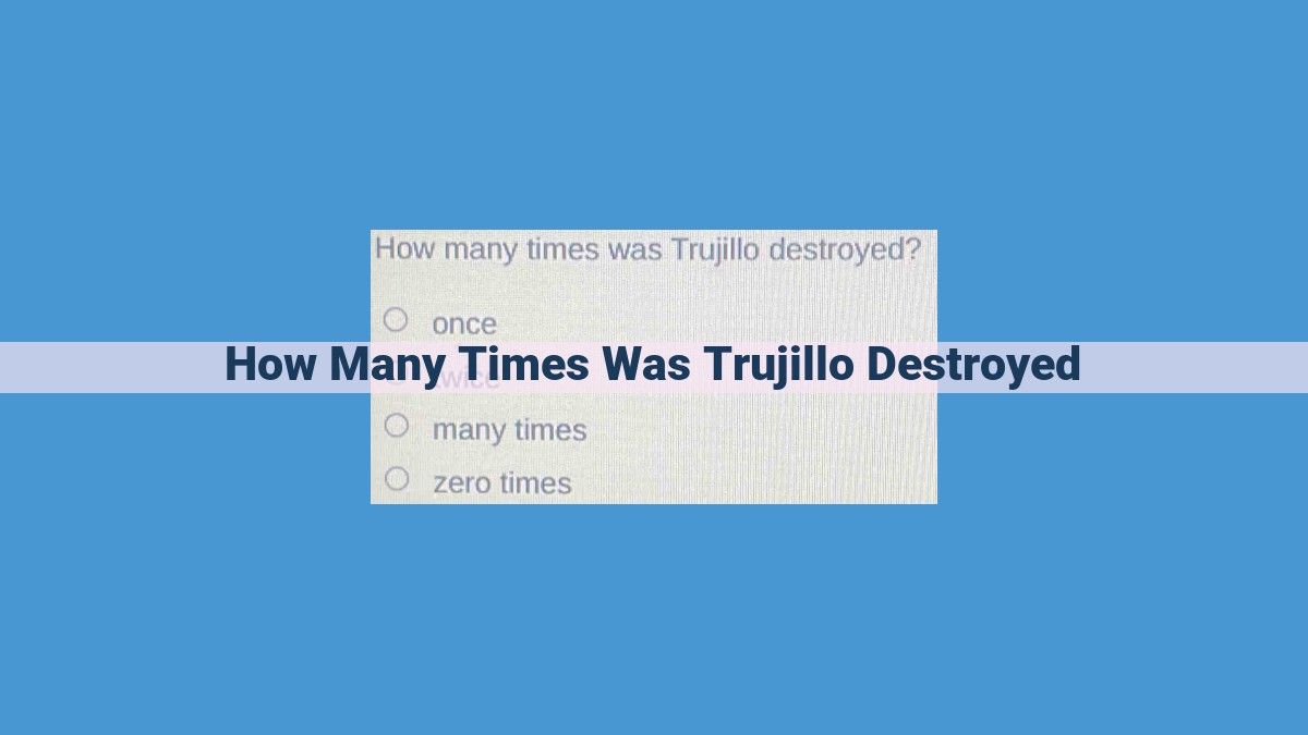 Resilient Trujillo: A City of Historic Rebuilding After Devastating Disasters