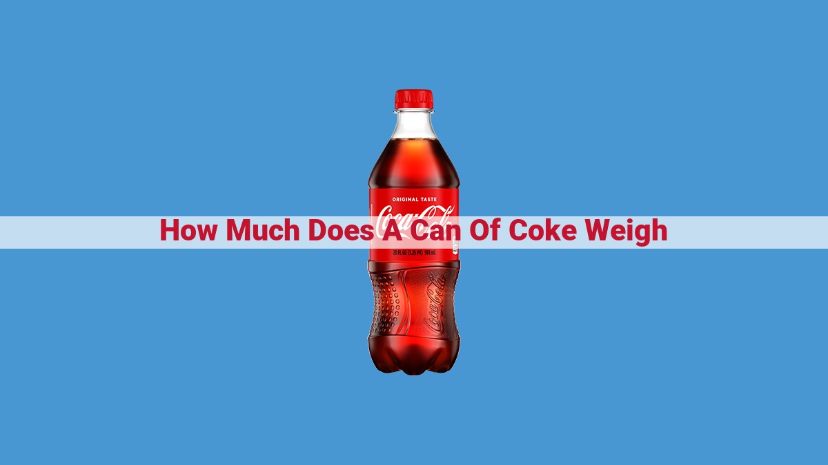 Coca-Cola Can Weight: Comprehensive Guide for Shipping, Storage, and Inventory