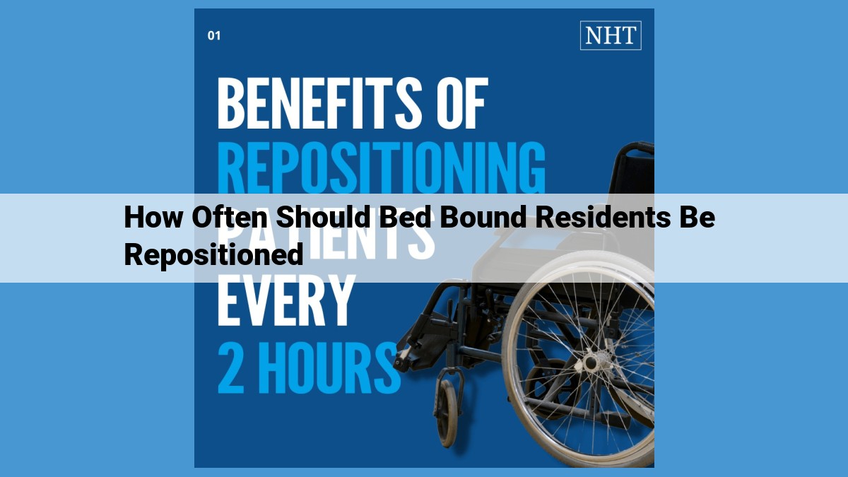 Repositioning Bed Bound Residents: A Comprehensive Guide for Pressure Injury Prevention