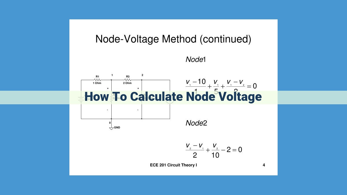 Master Node Voltage Calculation: A Comprehensive Guide