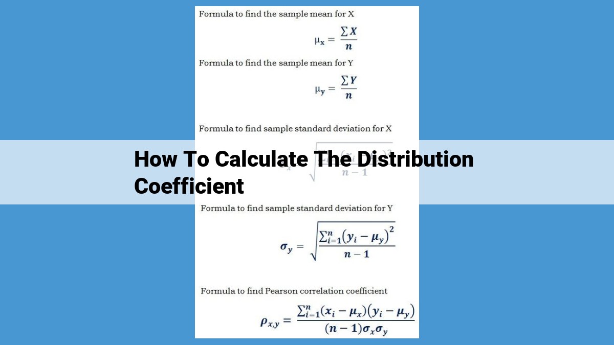 Unlocking Solute Behavior: A Comprehensive Guide to Distribution Coefficients