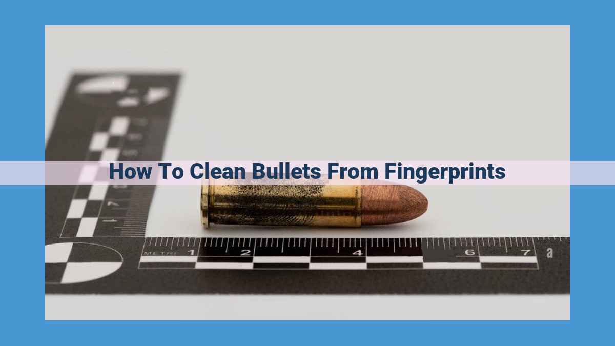 Comprehensive Guide to Safely Removing Fingerprints from Bullets for Forensics and Gun Safety