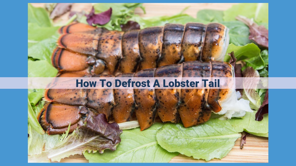 How to Safely Defrost Lobster Tails: Comparing Methods and Timelines