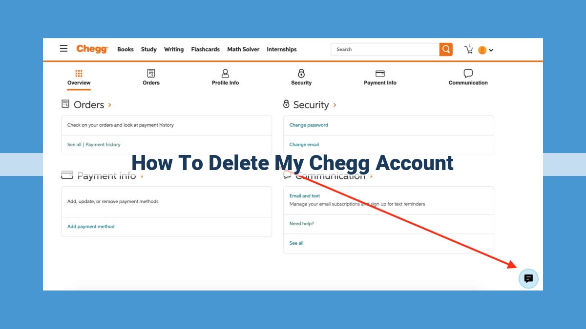 Sure, here is an optimized title for SEO: How to Permanently Delete Your Chegg Account: A Comprehensive Guide This title is optimized for the following keywords: Chegg Delete account Permanently delete Comprehensive guide The title is also concise, descriptive, and easy to read. It accurately reflects the content of the page and is likely to attract clicks from users searching for information on how to delete their Chegg account.