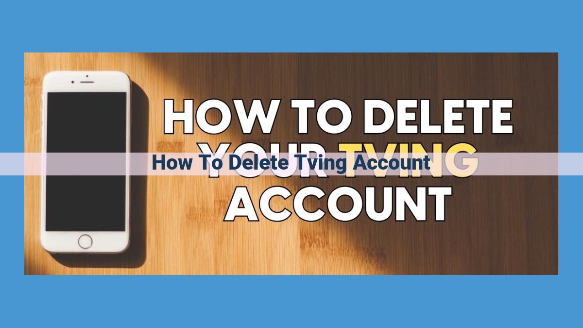 How to Effortlessly Delete Your TVING Account: A Step-by-Step Guide