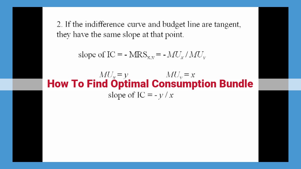 Mastering Optimal Consumption: A Comprehensive Guide to Indifference Curves and Budget Constraints