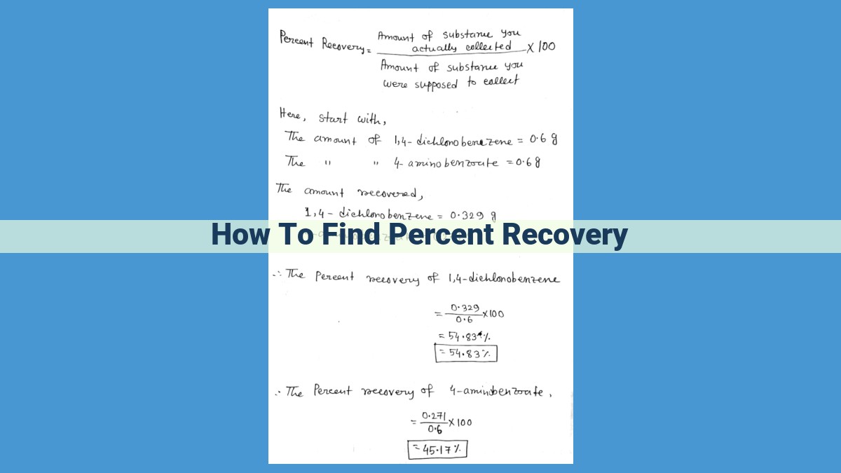 Uncover the Key to Process Efficiency: Percent Recovery in Science and Industry