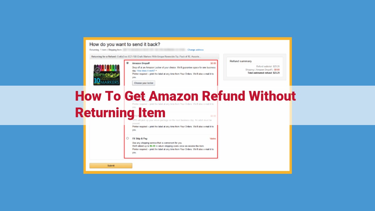 How to Get an Amazon Refund Without Returning the Item (Step-by-Step Guide)