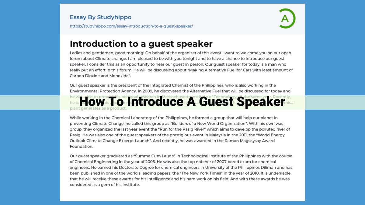 Master the Art of Guest Speaker Introductions for SEO: A Comprehensive Guide