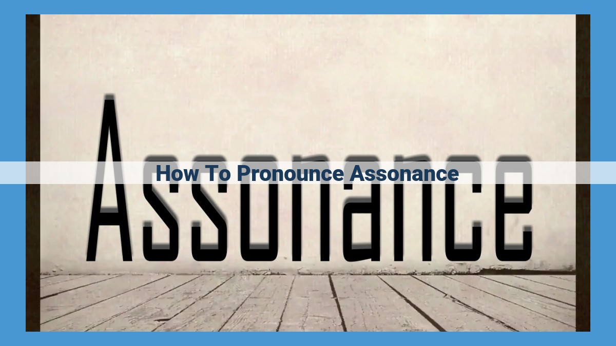 Optimize Title for SEO: Understanding Assonance: Enhance Your Pronunciation with Vowel Repetition