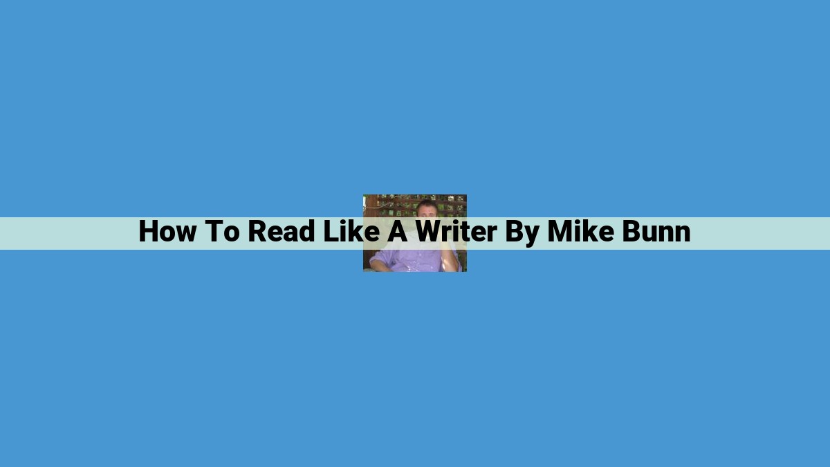 Discover the Writer's Eye: Enhance Your Reading and Writing with "How to Read Like a Writer"