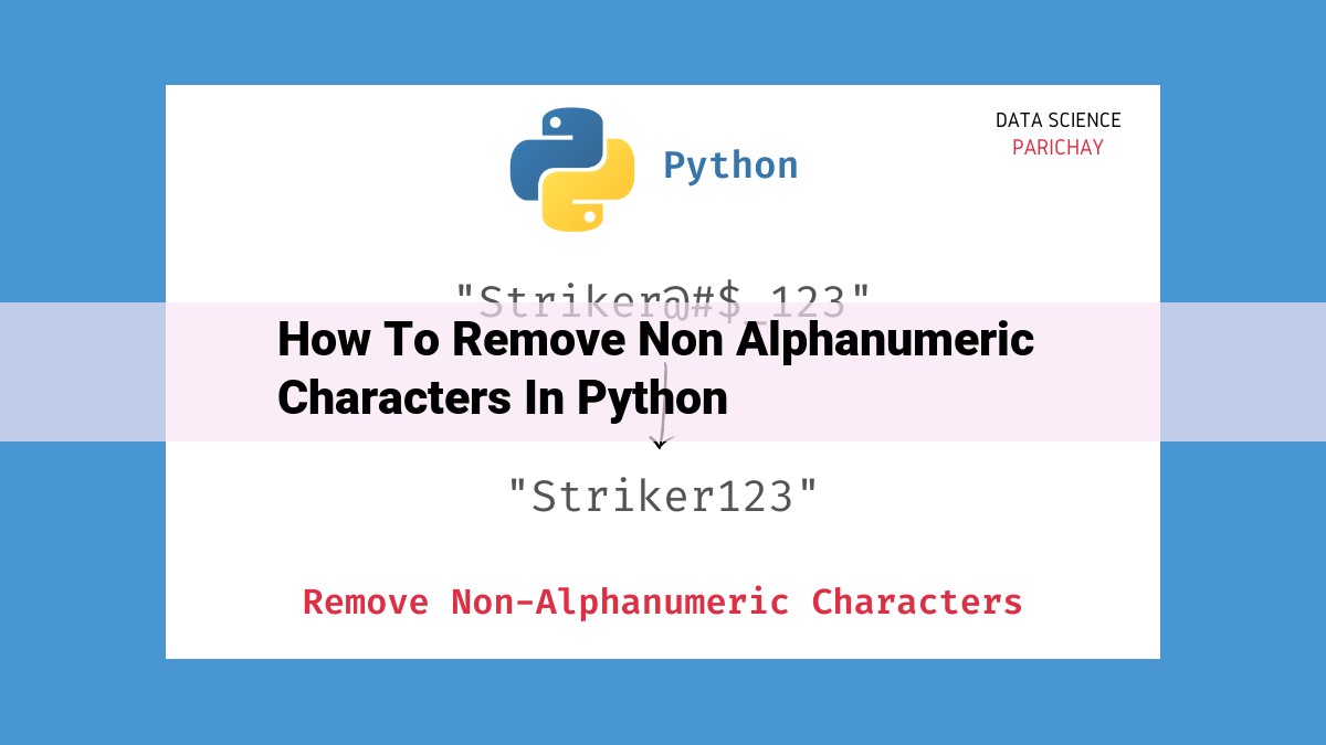 Effective Non-Alphanumeric Character Removal Techniques in Python