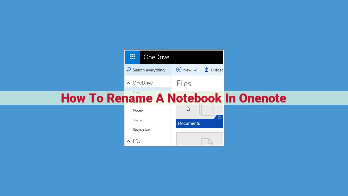 Step-by-Step Guide to Renaming a OneNote Notebook for Optimal Accessibility