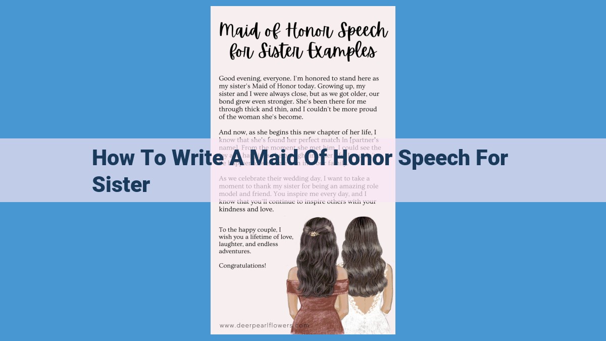 Crafting a Compelling Maid of Honor Speech for Your Sister: A Guide to Memorable Moments and Meaningful Toasts