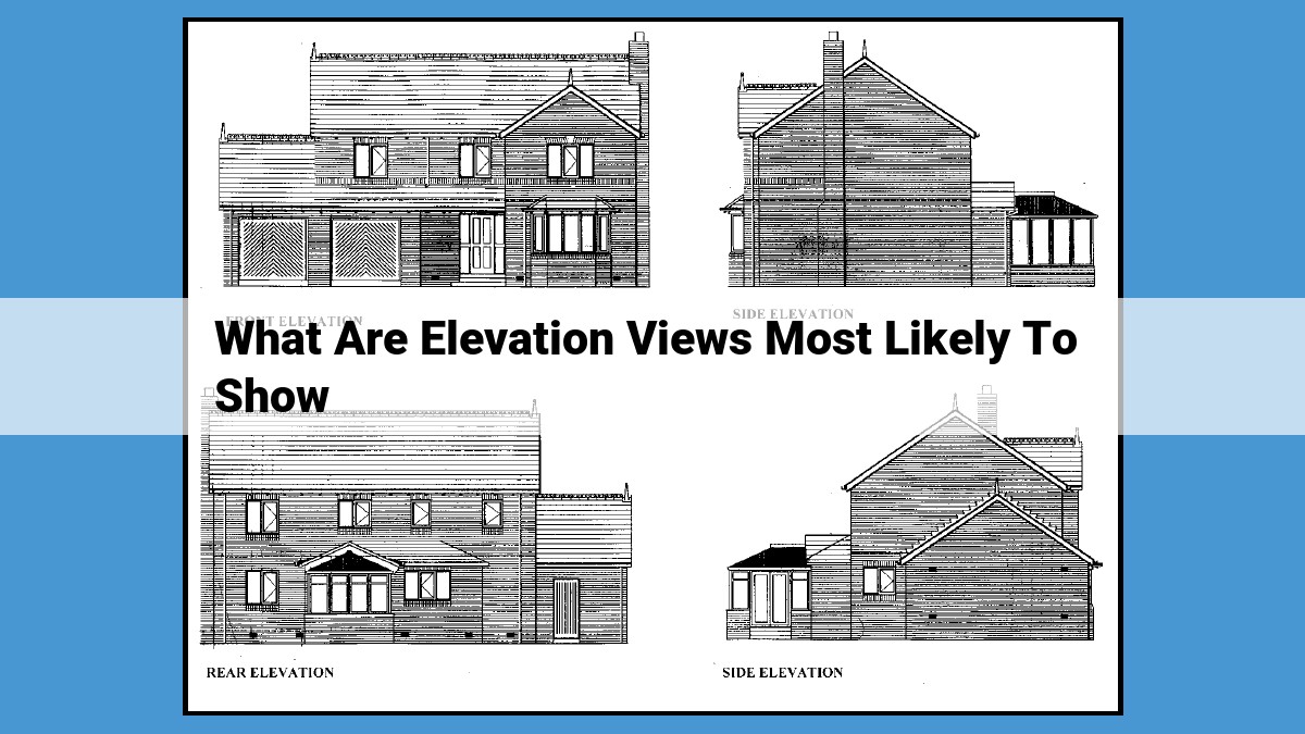 Unveiling the Significance of Elevation Views: Unifying Facades, Rooflines, and Site Integration