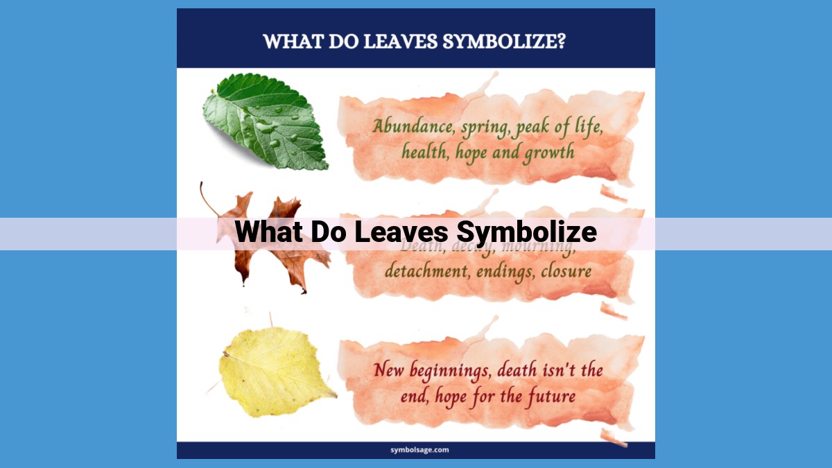 Leaves: Embodiments of Nature's Cycle and Transformation