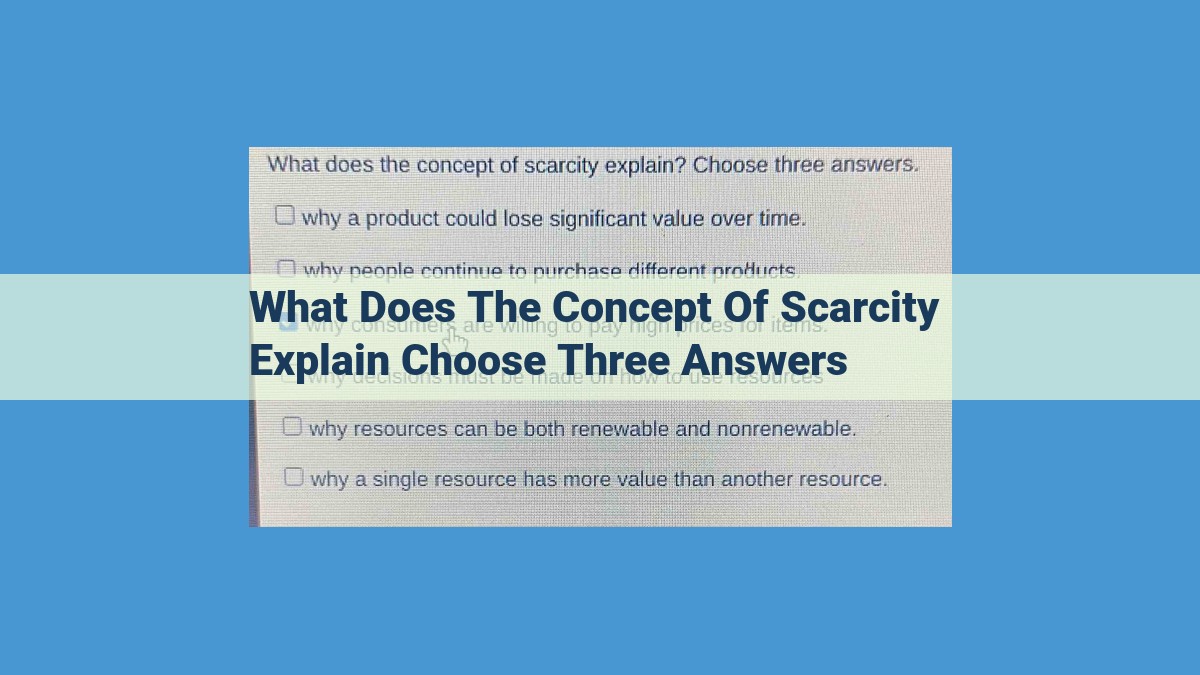 Scarcity: Understanding the Importance of Resource Management for Future Generations