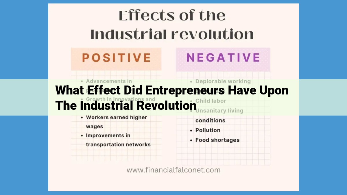 The Entrepreneurial Engine of the Industrial Revolution: Driving Innovation and Economic Prosperity