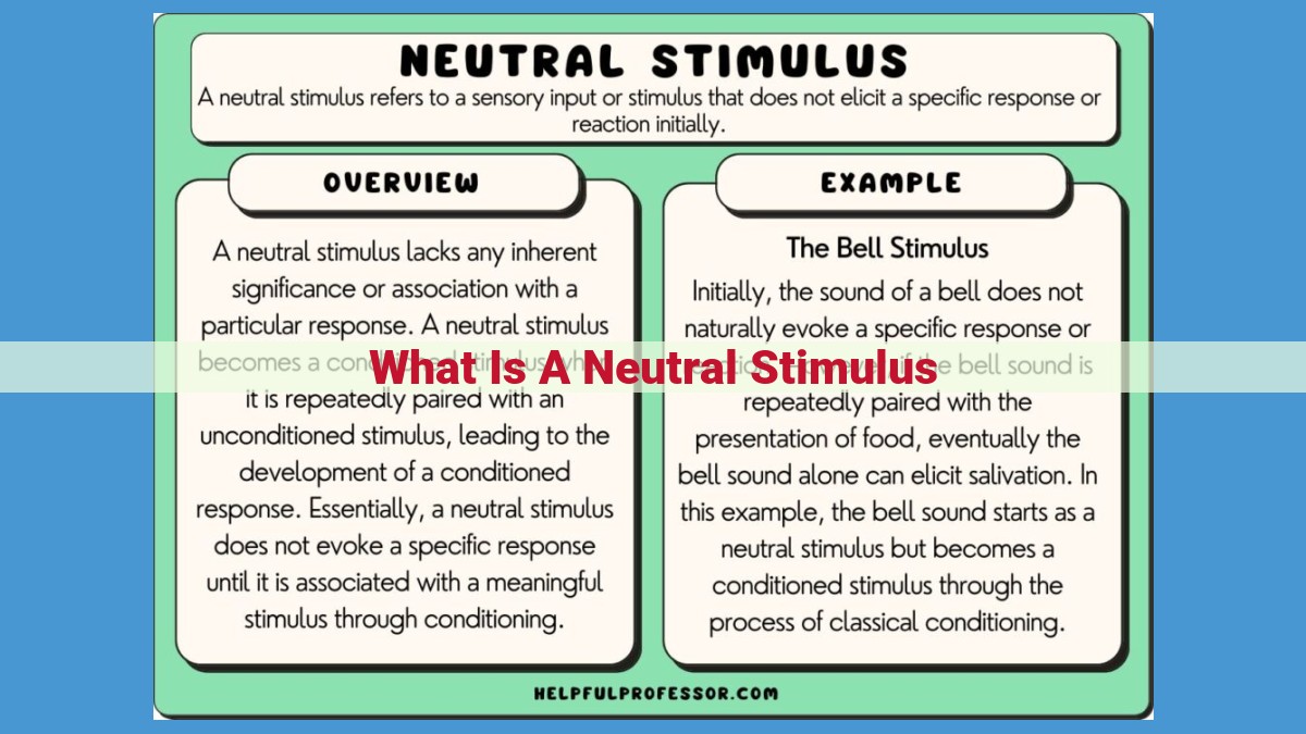 Understanding Neutral Stimulus: The Foundation of Classical Conditioning