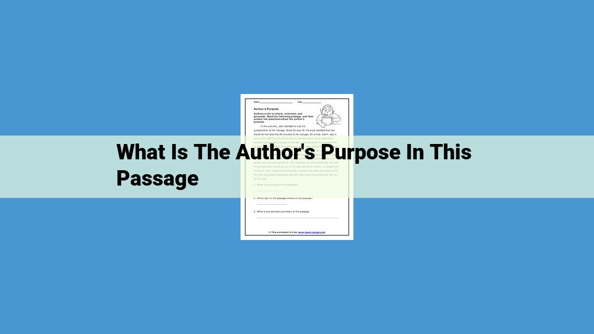 Author's Purpose in Writing: An SEO-Optimized Guide