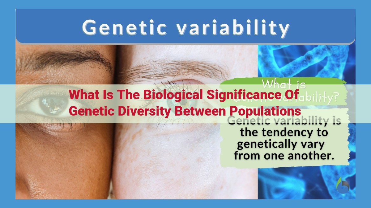 Importance of Genetic Diversity: Adaptation, Resilience, and Economic Value