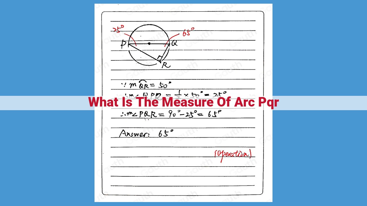 Quantifying Arcs: Degree and Radian Measures for Circle Segments