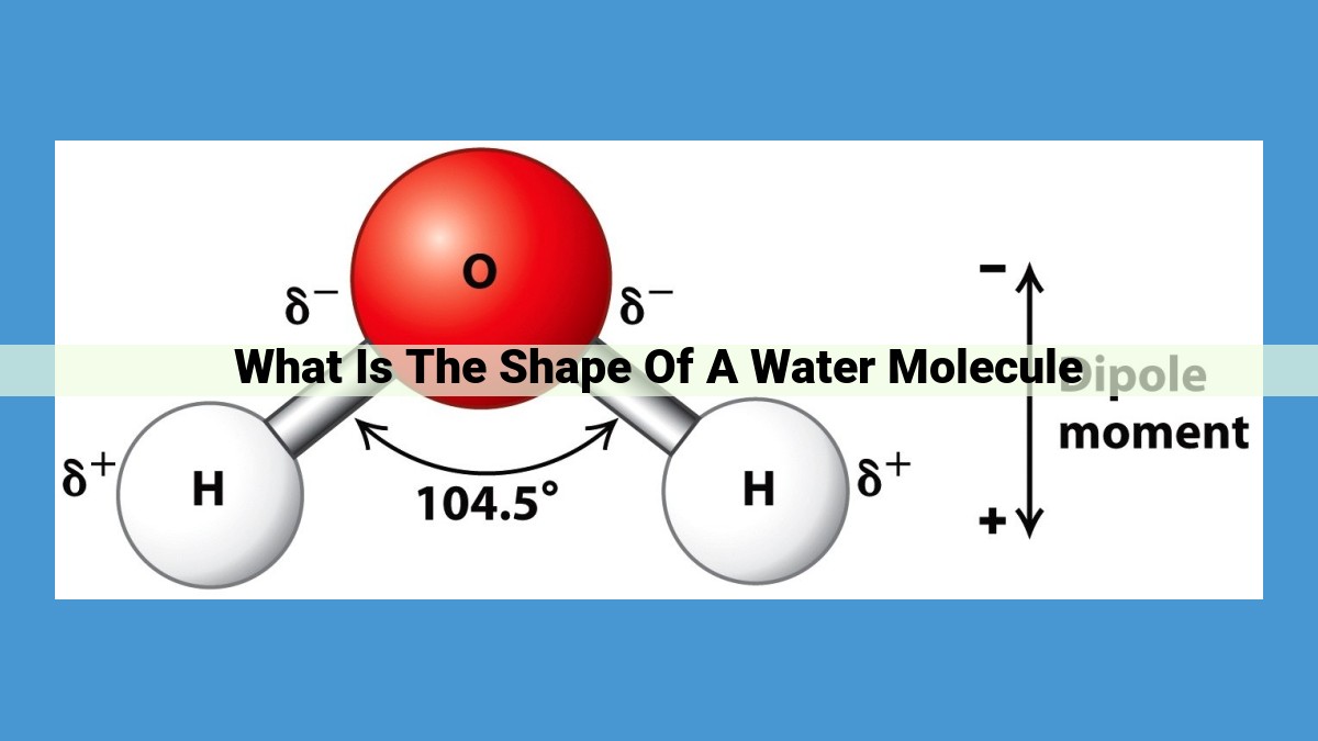 The Unique Shape and Polarity of a Water Molecule: Understanding Its Significance